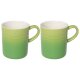 ERNESTO® Porzellangeschirr 2er Sets (Tassen Set, grün) - B-Ware neuwertig