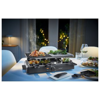 SILVERCREST® KITCHEN TOOLS Raclette Grill »SRGS 1400 D4/ SORGS 1400 D4«, mit heißem Stein - B-Ware neuwertig