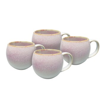 vanWell Kaffeebecher 4erSet bauchig ca. 50cl Steingut...
