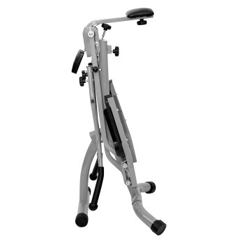 CHRISTOPEIT SPORT Nordic Walker Crosstrainer mit Bauchkissen, silber - B-Ware neuwertig