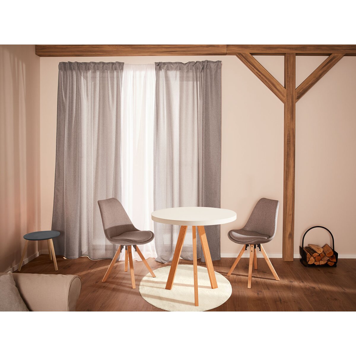 LIVARNO home Stuhl 2er Set, Skandi gepolstert, aus Stoff 69,99 B-Ware - im neuwertig, € Design