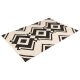 LIVARNO home Baumwollteppich, 140 x 200 cm (schwarz/creme) - B-Ware neuwertig