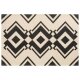 LIVARNO home Baumwollteppich, 140 x 200 cm (schwarz/creme) - B-Ware neuwertig