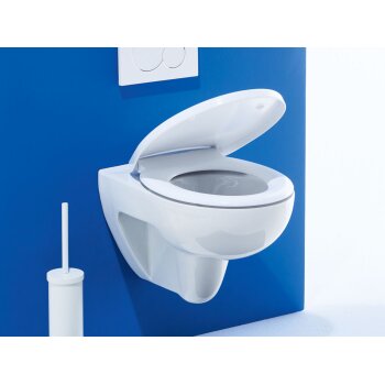LIVARNO home WC-Sitz, mit Absenkautomatik, weiß (Oval) - B-Ware neuwertig