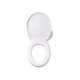 LIVARNO home WC-Sitz, mit Absenkautomatik, weiß (Oval) - B-Ware neuwertig