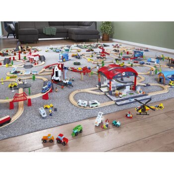 PLAYTIVE Holz Fahrzeug-Sets, 3-teilig, Modell 2021 (Einsatzfahrzeuge) - B-Ware neuwertig