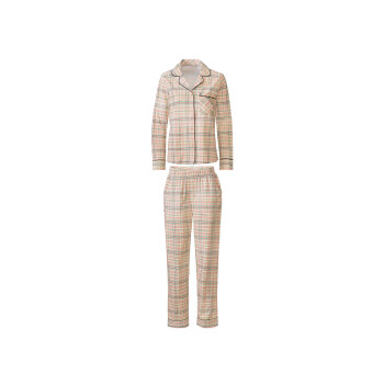 esmara® Damen Pyjama aus weicher, wärmender Flanell-Qualität - B-Ware
