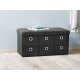 LIVARNO home Sitztruhe faltbar, mit 6 Fächern (anthrazit) - B-Ware neuwertig