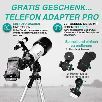 Slokey 40070 Teleskop Astronomie, 16x-120x - B-Ware sehr gut