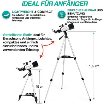 Slokey 40070 Teleskop Astronomie, 16x-120x - B-Ware gut