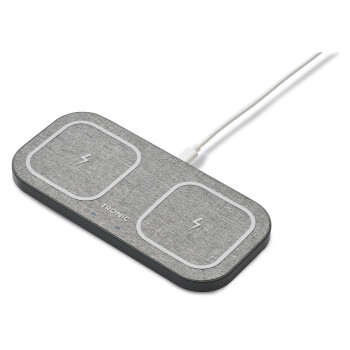 TRONIC® Ladepad QI Dual, mit Metallrahmen, inkl. 30 W Netzteil - B-Ware