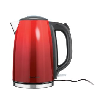 SILVERCREST® KITCHEN TOOLS Wasserkocher SWC 3100 B1, Edelstahl, 1,7 L (rot) - B-Ware neuwertig