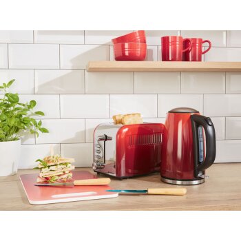 SILVERCREST® KITCHEN TOOLS Wasserkocher SWC 3100 B1, Edelstahl, 1,7 L (rot) - B-Ware neuwertig