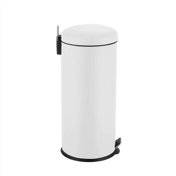 Ribelli Mülleimer, aus Edelstahl, 30L, rund, weiß - B-Ware neuwertig