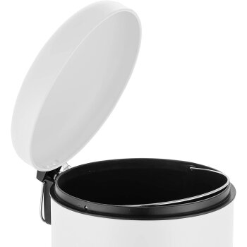 Ribelli Mülleimer, aus Edelstahl, 30L, rund, weiß - B-Ware neuwertig