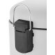 Ribelli Mülleimer, aus Edelstahl, 30L, rund, weiß - B-Ware neuwertig