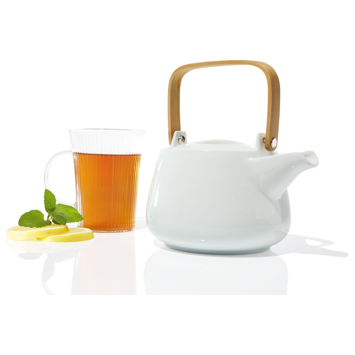 Tassen-Set € - ERNESTO® Teekanne/ 5,19 B-Ware, Milch- Zucker-Set und /