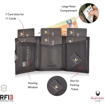 DONBOLSO Wallet NextGen BusinessLine, Nappa Leder, ohne...