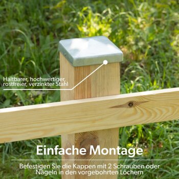 VIIRKUJA Pfostenkappen, 9 x 9 cm, 10 Stück - B-Ware sehr gut