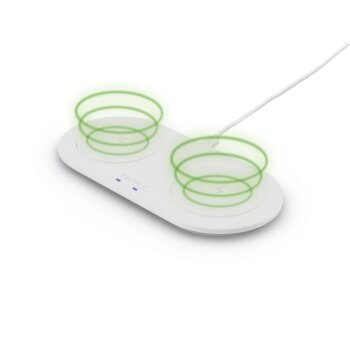 TRONIC® Ladepad Qi® Dual »TCPQ A1«, 20 W (Weiß) - B-Ware neuwertig