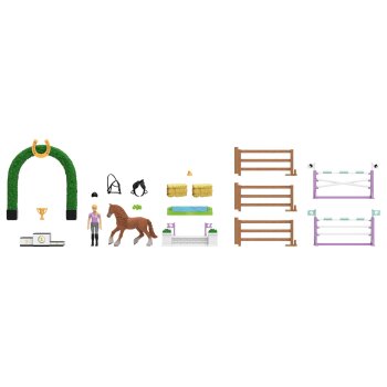 Playtive Animal Adventures Figuren-Set M (Reiterhof - Turnier) - B-Ware neuwertig