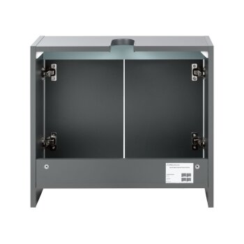 LIVARNO home Waschbeckenunterschrank Oslo, anthrazit - B-Ware neuwertig