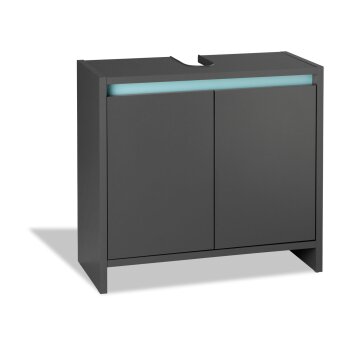 LIVARNO home Waschbeckenunterschrank Oslo, anthrazit - B-Ware neuwertig
