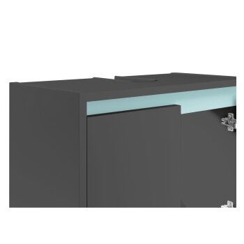 LIVARNO home Waschbeckenunterschrank Oslo, anthrazit - B-Ware neuwertig