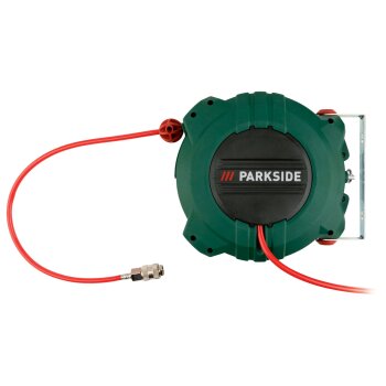 PARKSIDE® Druckluft-Schlauchtrommel mit Rückzug »PDST 10 B3« / Druckluft-Wartungseinheit »PDW 8 B2« (Schlauchtrommel mit Rückzugfun) - B-Ware neuwertig