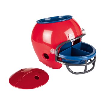 ERNESTO® Snackhelm, Football-Helm-Optik, herausnehmbare Behälter (rot) - B-Ware sehr gut