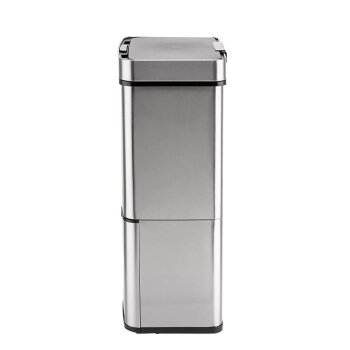 Ribelli Sensor Mülleimer, 4 Fächer, 72 L, silber - B-Ware neuwertig
