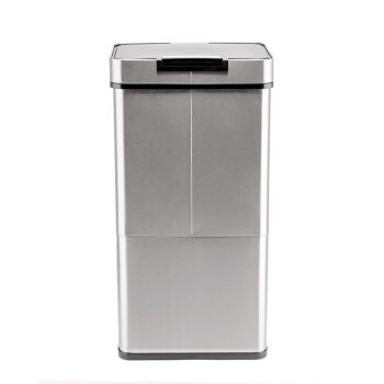 Ribelli Sensor Mülleimer, 4 Fächer, 72 L, silber - B-Ware neuwertig