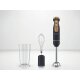 SILVERCREST® KITCHEN TOOLS Stabmixer-Set »SSSH 600 A1«, 3in1 mit Elementen in Holzoptik (blau) - B-Ware neuwertig