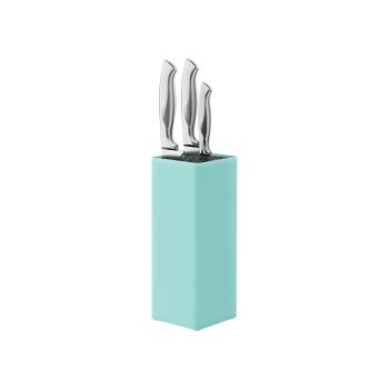 ERNESTO® Messerblock, für 5-6 Messer (blau) - B-Ware neuwertig