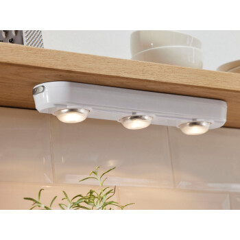 LIVARNO home LED-Unterbauleuchte, schwenkbare Spots, mit Klebepads - B-Ware