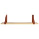 LIVARNO home Wandregal, mit 2 Halteriemen (braun) - B-Ware sehr gut
