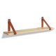 LIVARNO home Wandregal, mit 2 Halteriemen (braun) - B-Ware sehr gut