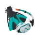 Schildkröt Schnorchel Set CAYMAN türkis - 3-teilig, L/XL = 43-47 - B-Ware sehr gut