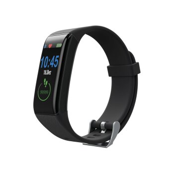 SILVERCREST® PERSONAL CARE Fitness Armband »SAS 89«, mit Pulsmessung und Farbdisplay (schwarz) - B-Ware sehr gut