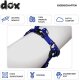 DDOXX Hundegeschirr Nylon, Step-In, Verstellbar, ausbruchsicher, S 1,5 x 45-63 cm, hellblau - B-Ware sehr gut