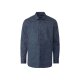 Nobel League Herren Businesshemd, aus hohem Baumwollanteil, gemustert/blau - B-Ware