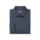 Nobel League Herren Businesshemd, aus hohem Baumwollanteil, gemustert/blau - B-Ware