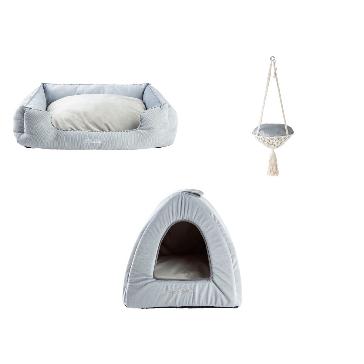 zoofari® Haustierschlafplätze, mit recyceltem Material, grau - B-Ware,  14,99 € | Hundezubehör