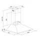 respekta Dunstabzugshaube CH22055SA, 60 cm, schwarz - B-Ware neuwertig