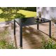 LIVARNO home Alu-Gartentisch Houston, mit Wendetischplatte, schwarz - B-Ware neuwertig