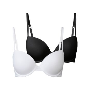 esmara® Damen Bügel-BHs, 2 Stück, gepaddete Cups - B-Ware