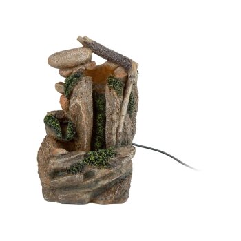LIVARNO home Zimmerbrunnen, mit Beleuchtung (Felsen) - B-Ware neuwertig