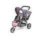 BAYER DESIGN Puppen Zwillings-Jogger »Duo«, mit Sonnendach (grau/Punkte) - B-Ware sehr gut