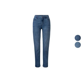 esmara® Damen Jeans, Straight Fit, mit normaler...