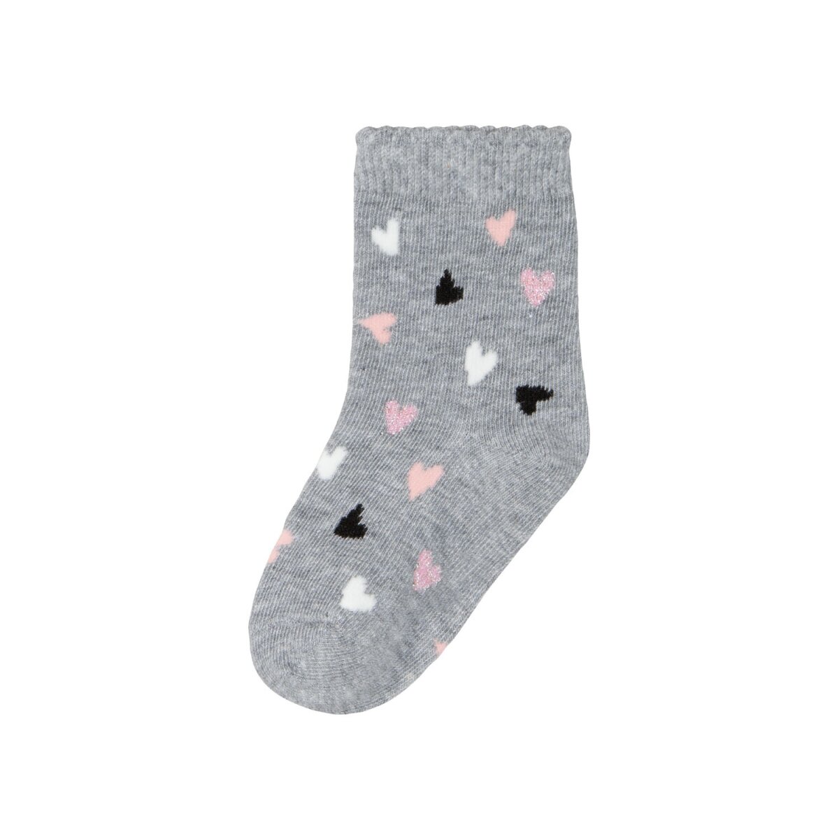 lupilu® Kleinkinder Mädchen Socken mit Bio-Baumwolle, 7 Paar  (grau/dunkelrosa/anthrazit, 19/22) - B-, 5,00 €